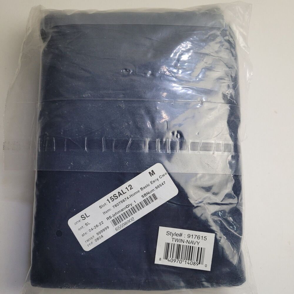 New Twin Size Swift Home Basics Pleated Microfiber 14-inch Drop Bed Skirt 39x75 - Picture 3 of 3